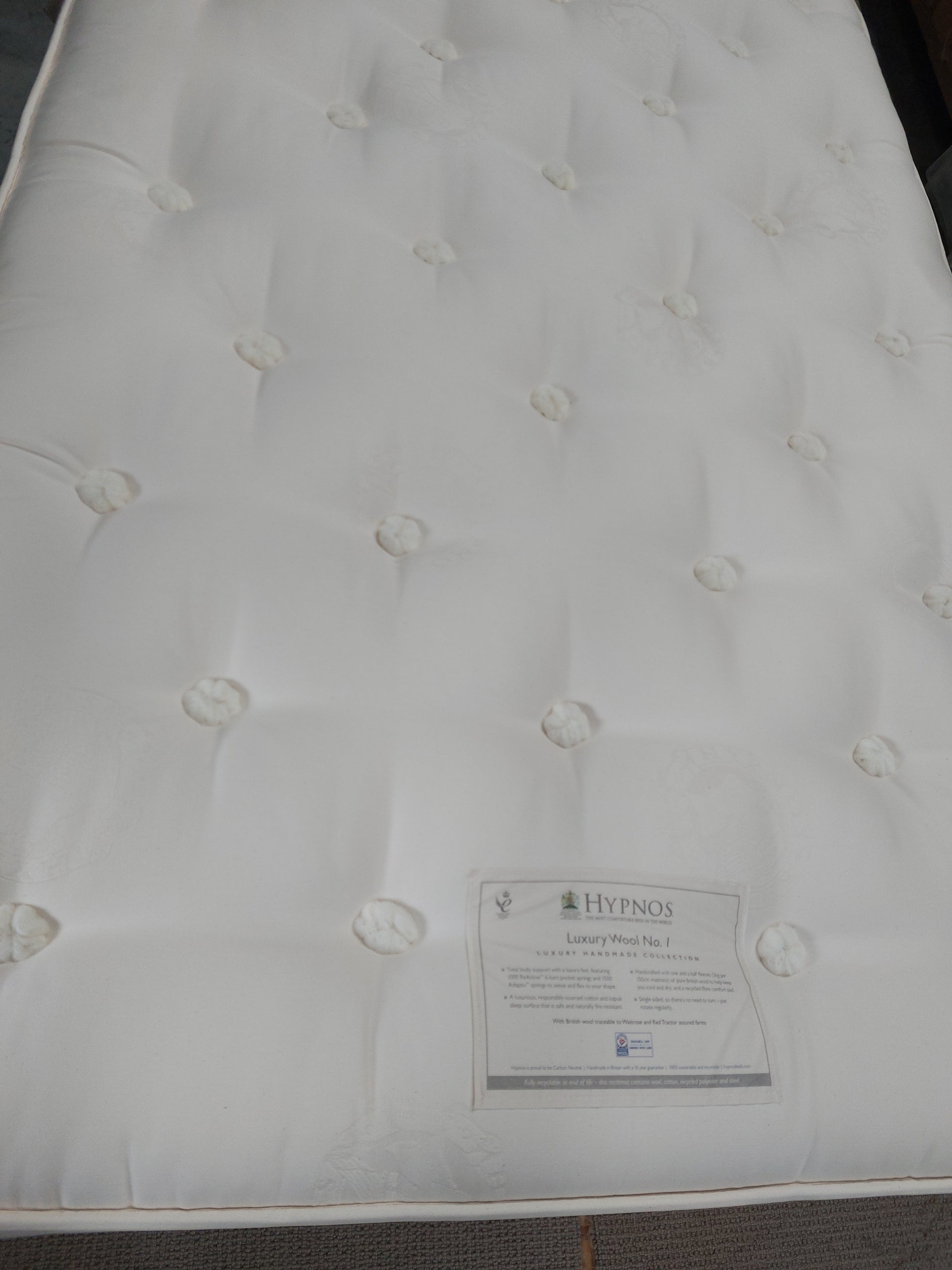 List - Hypnos Luxury Wool No.1 Pocket Spring Mattress