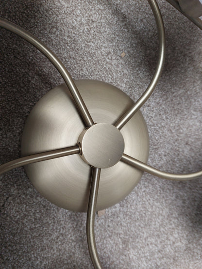 John Lewis Tameo 5 Arm Flush Ceiling Light, Brass