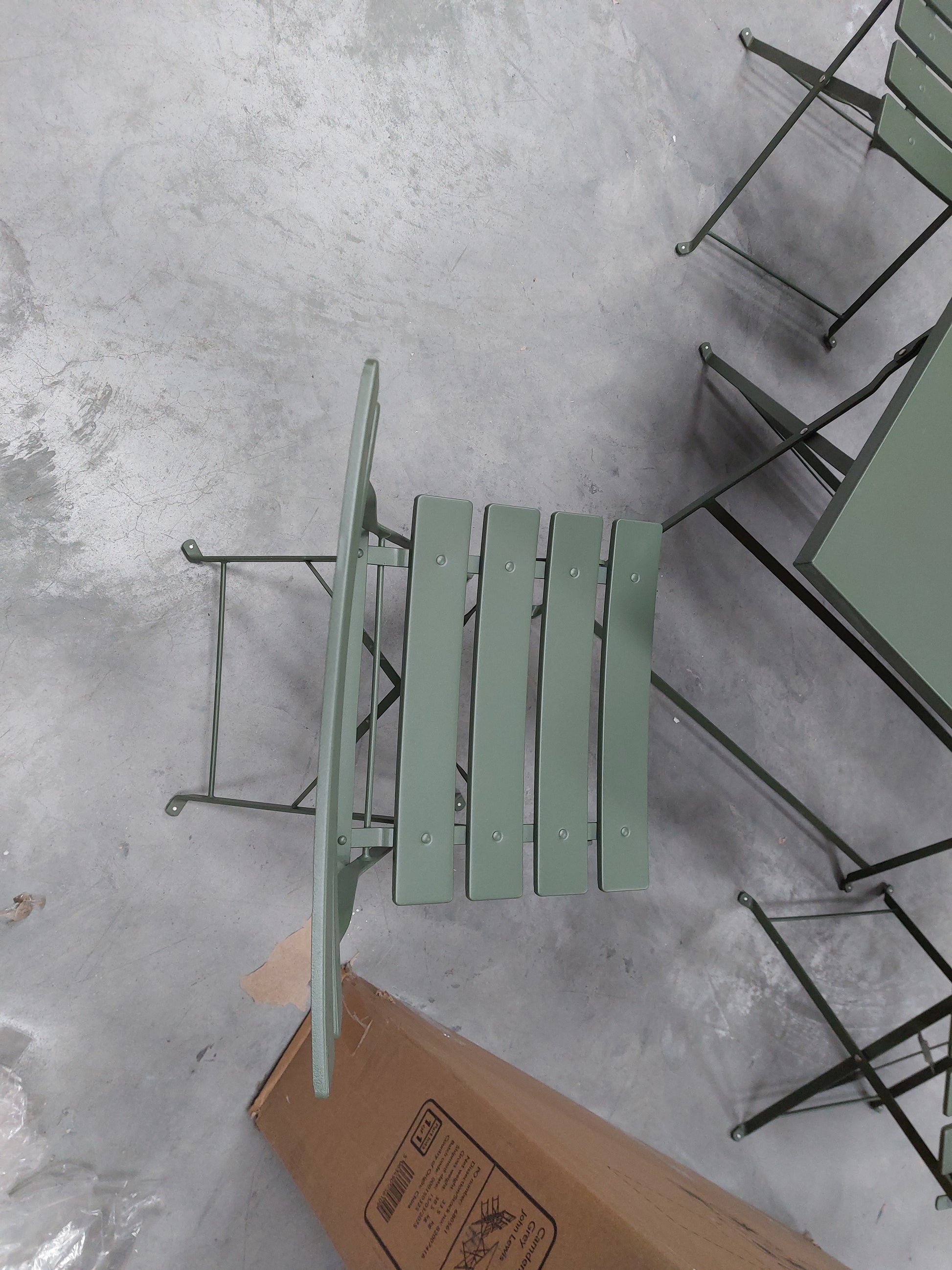 List - John Lewis Camden 4-Seater Rectangular Garden Dining Table & Chairs Set, Green
