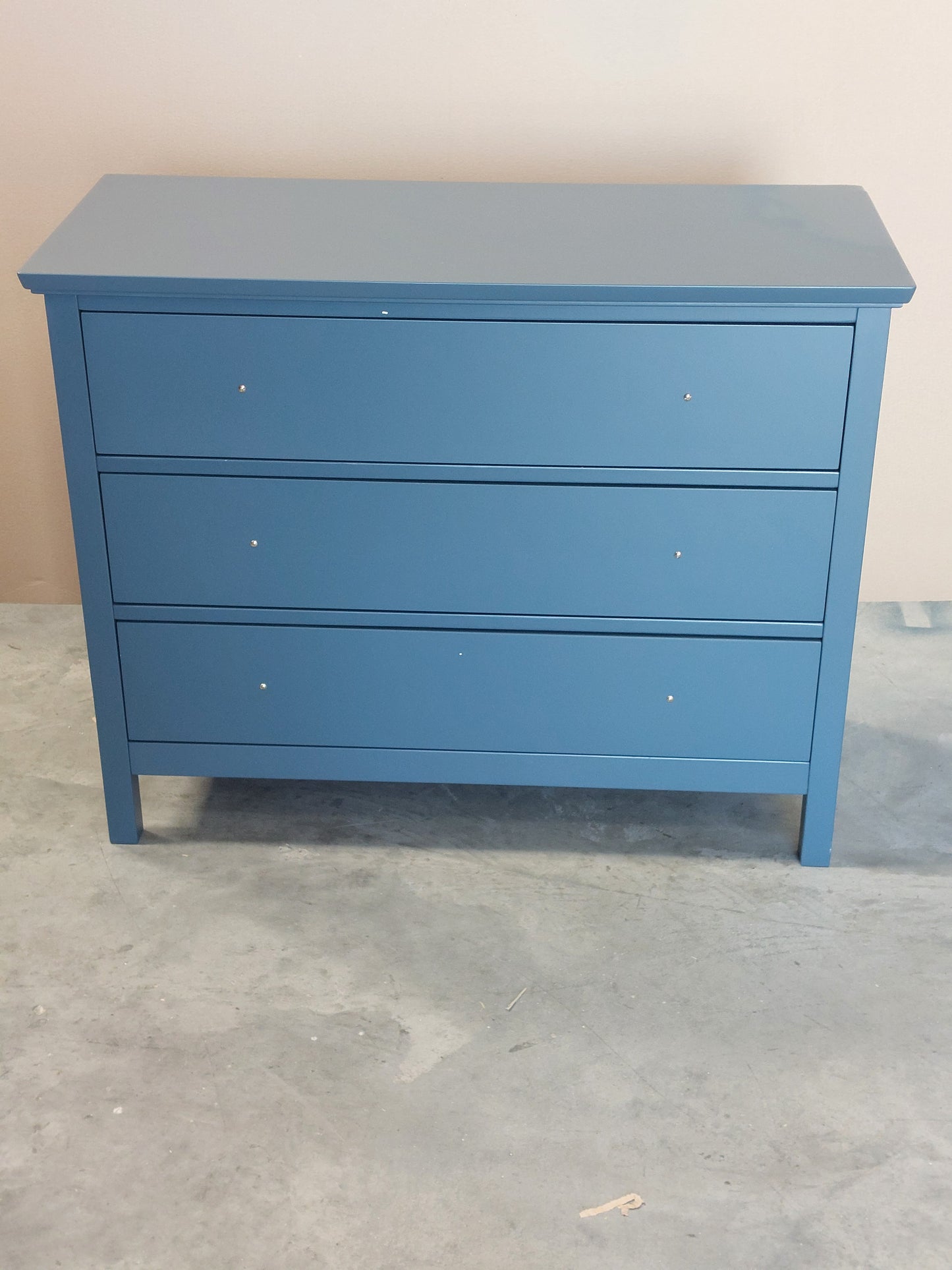 John Lewis Wilton 3 Drawer Chest, Denim Blue Chest