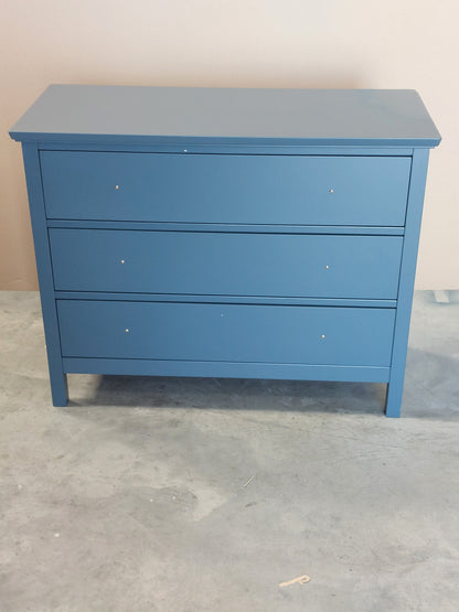 John Lewis Wilton 3 Drawer Chest, Denim Blue Chest