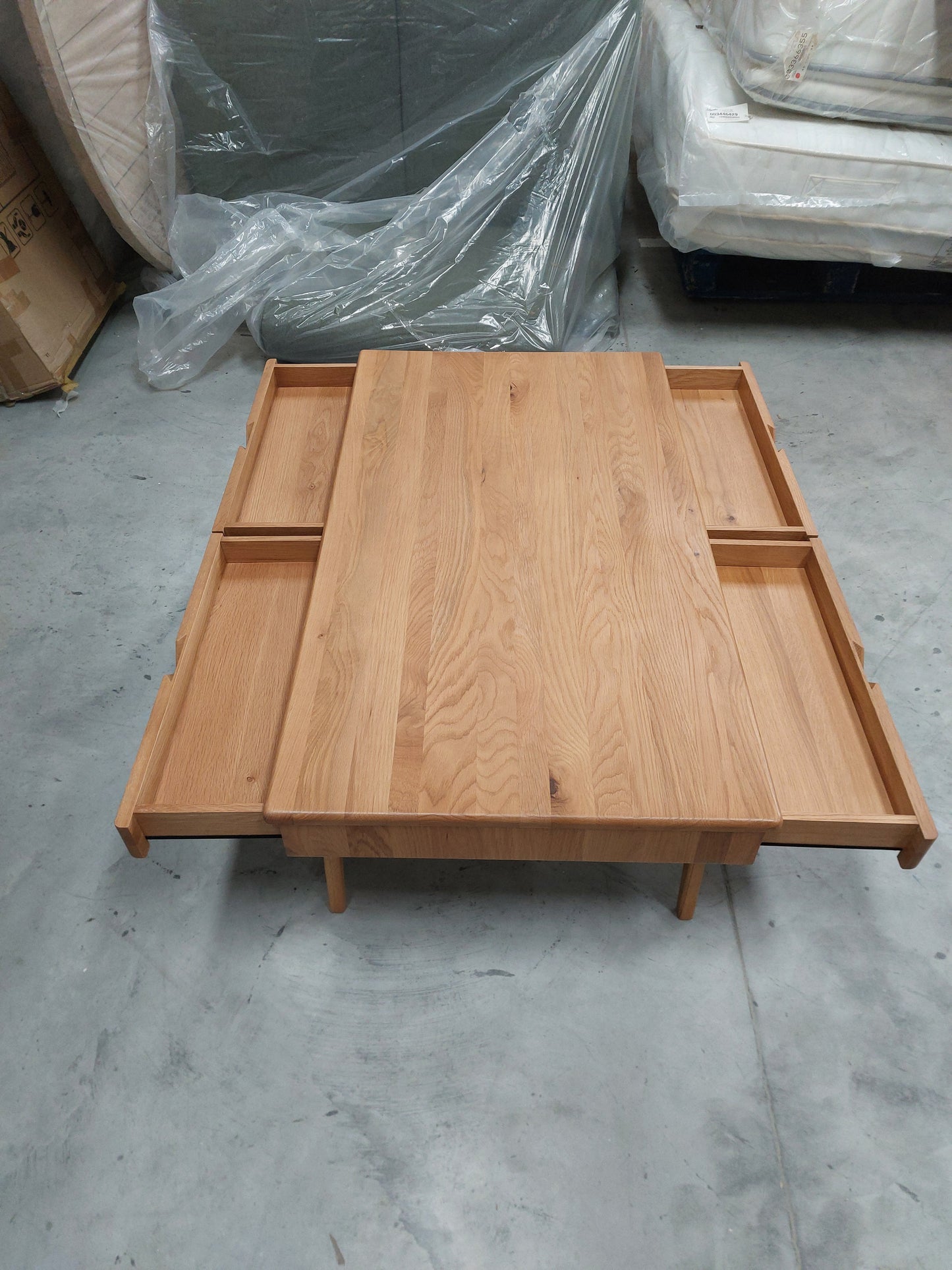 John Lewis X-Ray Wood Coffee Table