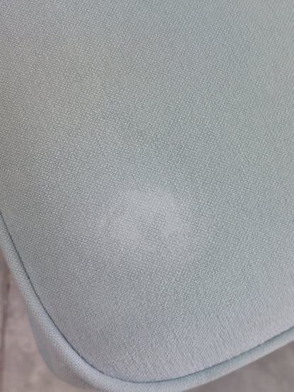 John Lewis Charlotte II Medium 2 Seater Sofa Easy clean eco cotton powder blue  light leg