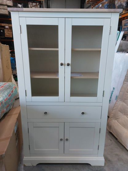 Laura Ashley Dorset Storage Cabinet White/Natural