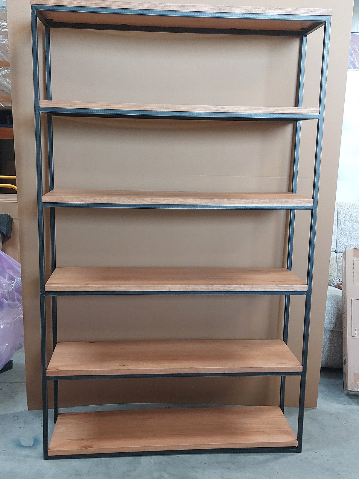 John Lewis Calia Tall Wide Shelving Unit, Oak
