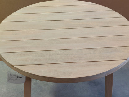 John Lewis Burford Round Garden Dining Table, 100cm Summer