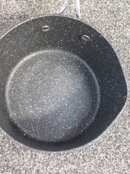 Eaziglide Neverstick2 Aluminium Non-Stick Saucepan Set with Lids, 3 Piece