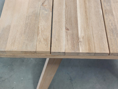 John Lewis Burford Rectangular Garden Dining Table, 190cm Natural