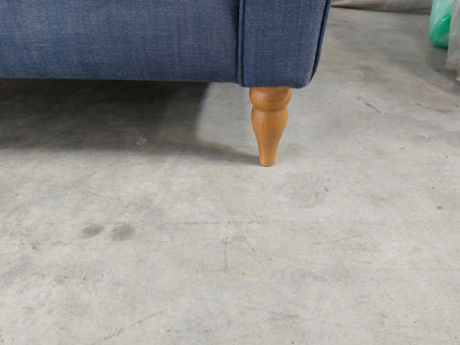 John Lewis Camber Small 2 Seater Sofa Blue Linen