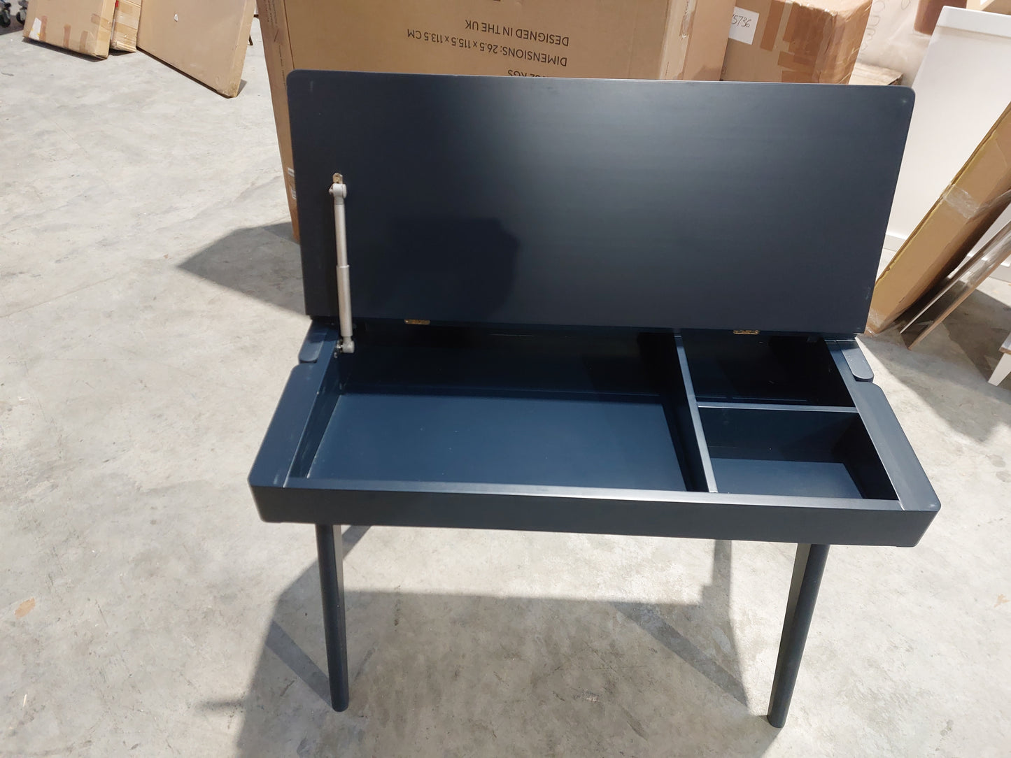 John Lewis Lift Storage Desk Blue