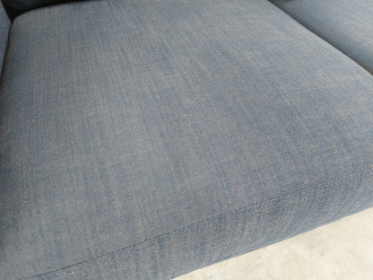 John Lewis Camber Small 2 Seater Sofa Blue Linen