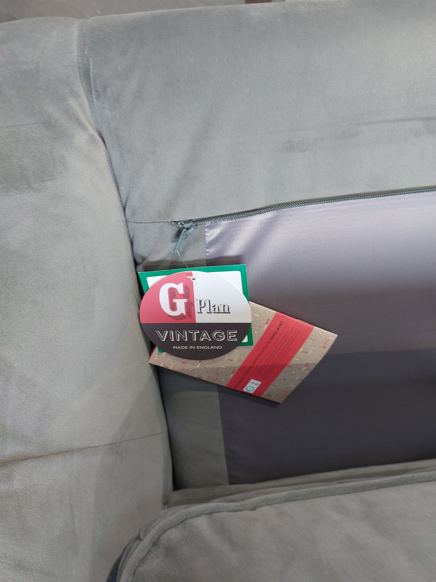 G Plan Vintage The Sixty Eight LHF Large 3 Seater Sofa with Footrest Mechanism, Plush Slate