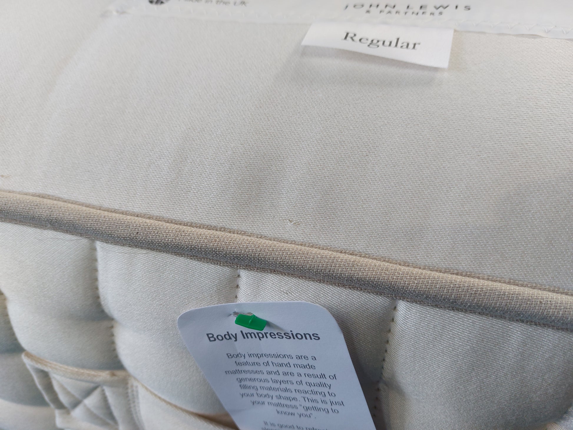 JOHN LEWIS Cashmere 27000 Mattress ZIP LINK REGULAR Super king Pocket