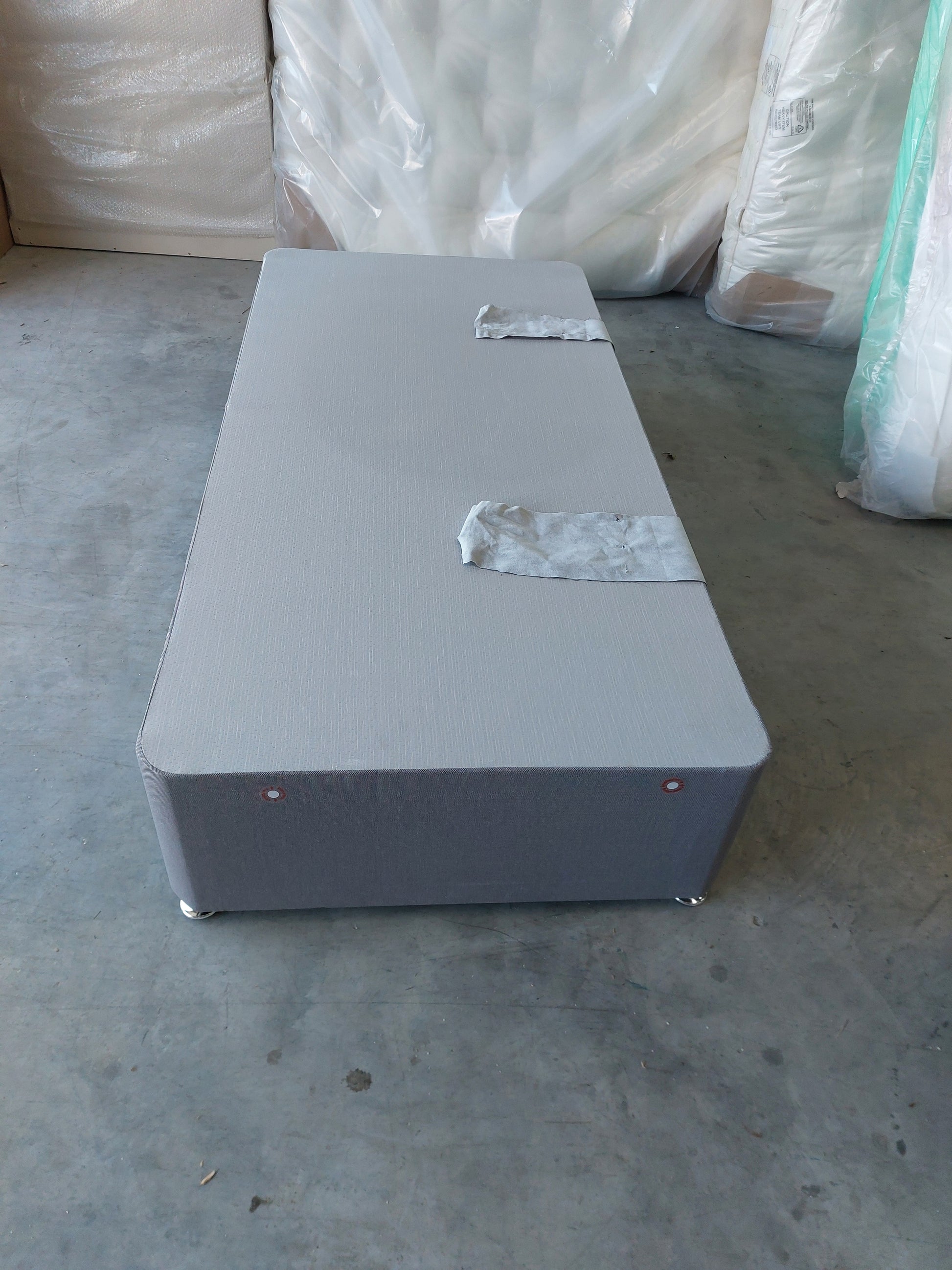 Silentnight Non Sprung 2 Drawer Divan Storage Bed Single Slate Grey