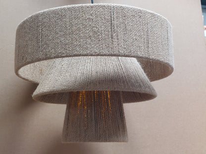 John Lewis Layered Jute Rope Pendant Ceiling Light, Natural