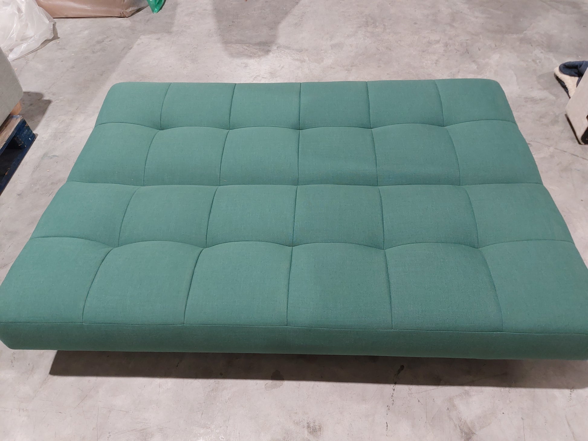 John Lewis Linear Medium 2 Seater Sofa Bed Relaxed Linen Nettle