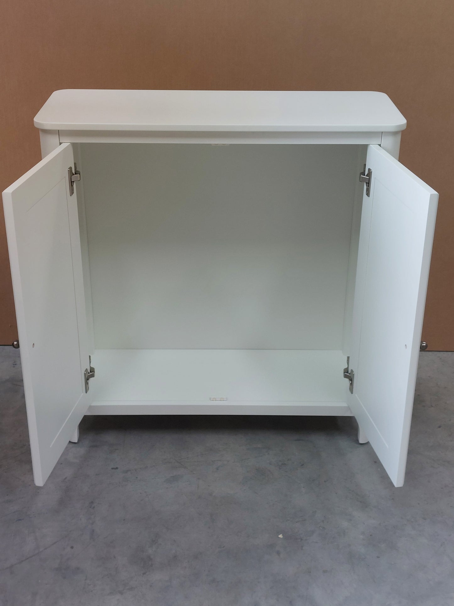 John Lewis Portsman Double Towel Cupboard, White