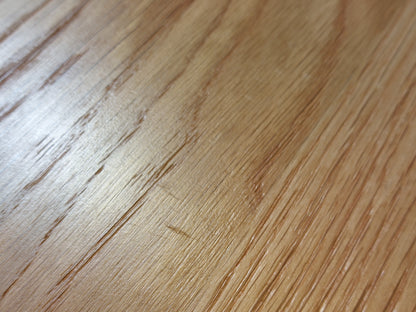 John Lewis Calia 4-6 Seater Round Extending Dining Table, Solid Oak