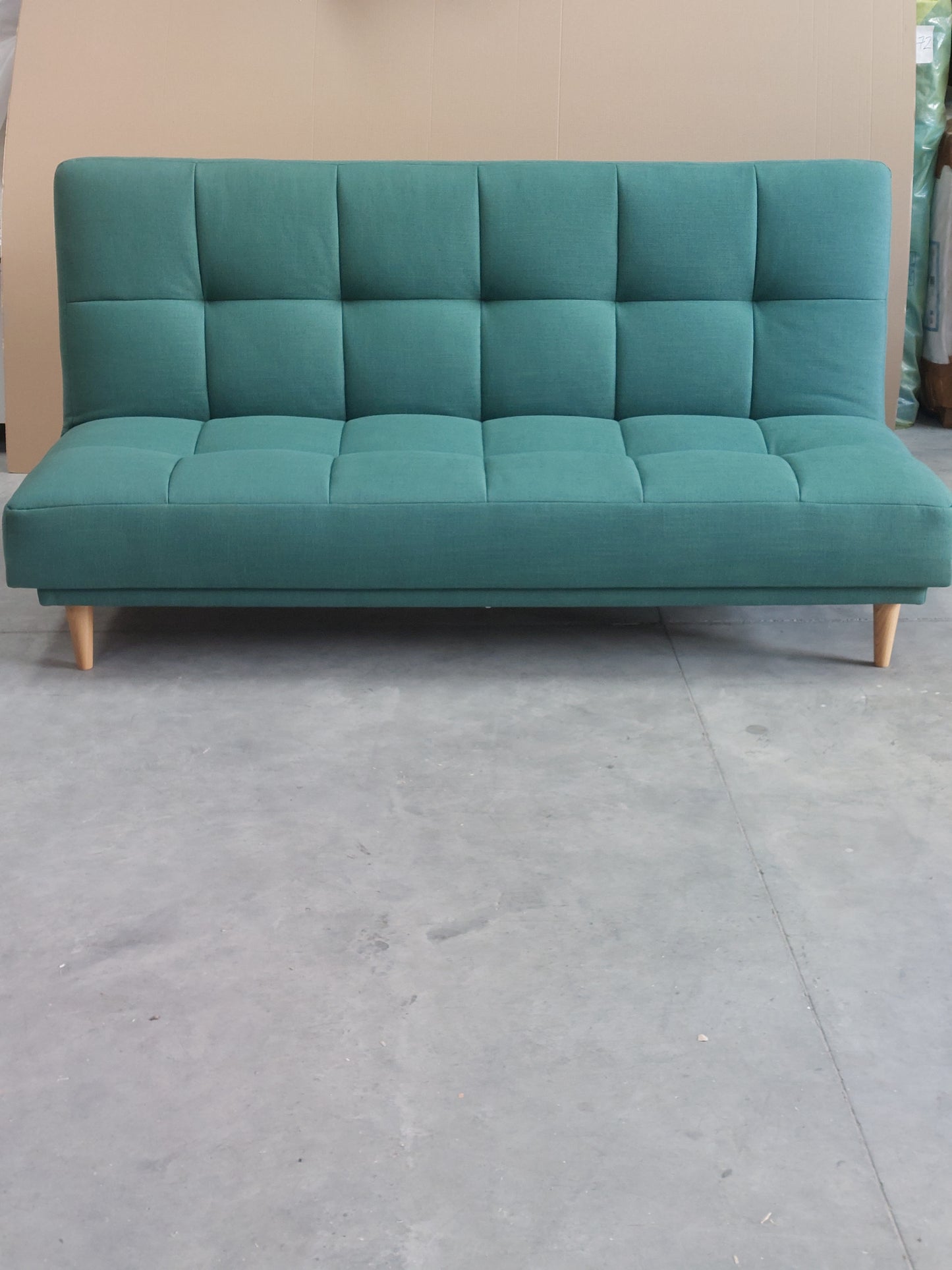 John Lewis Linear Medium 2 Seater Sofa Bed Relaxed Linen Nettle