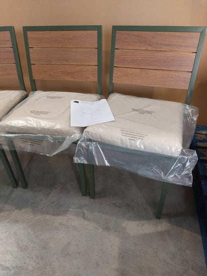 John Lewis Platform 6-Seater Garden Extending Dining Table & Chairs Set,  Green
