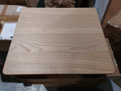 John Lewis Bow 1 Drawer Bedside Table, Natural