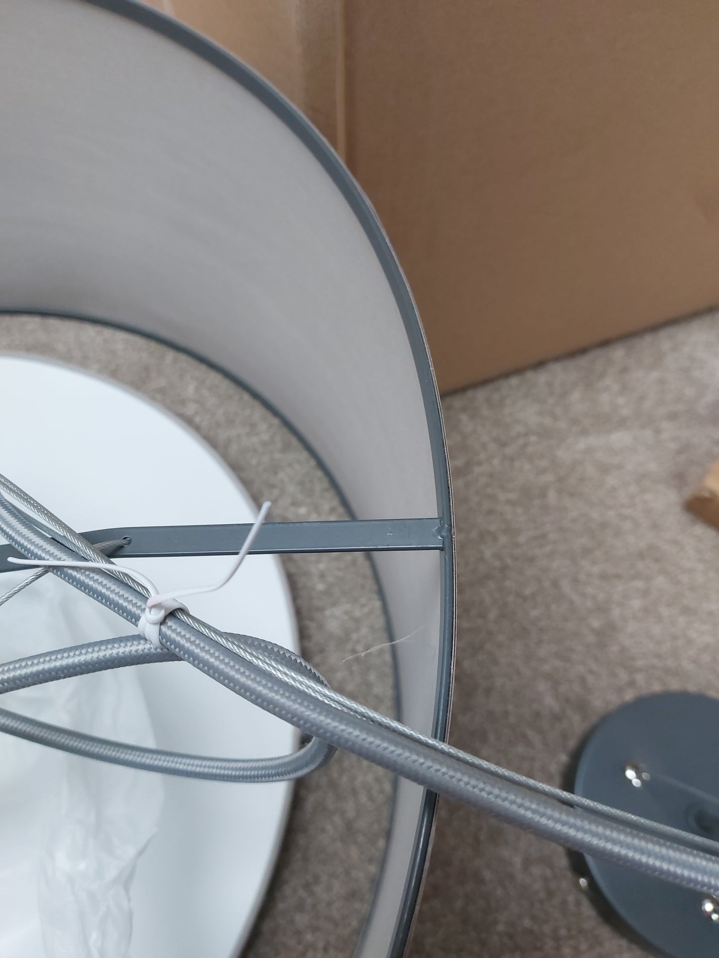 John Lewis Mia Ceiling Light, Walnut
