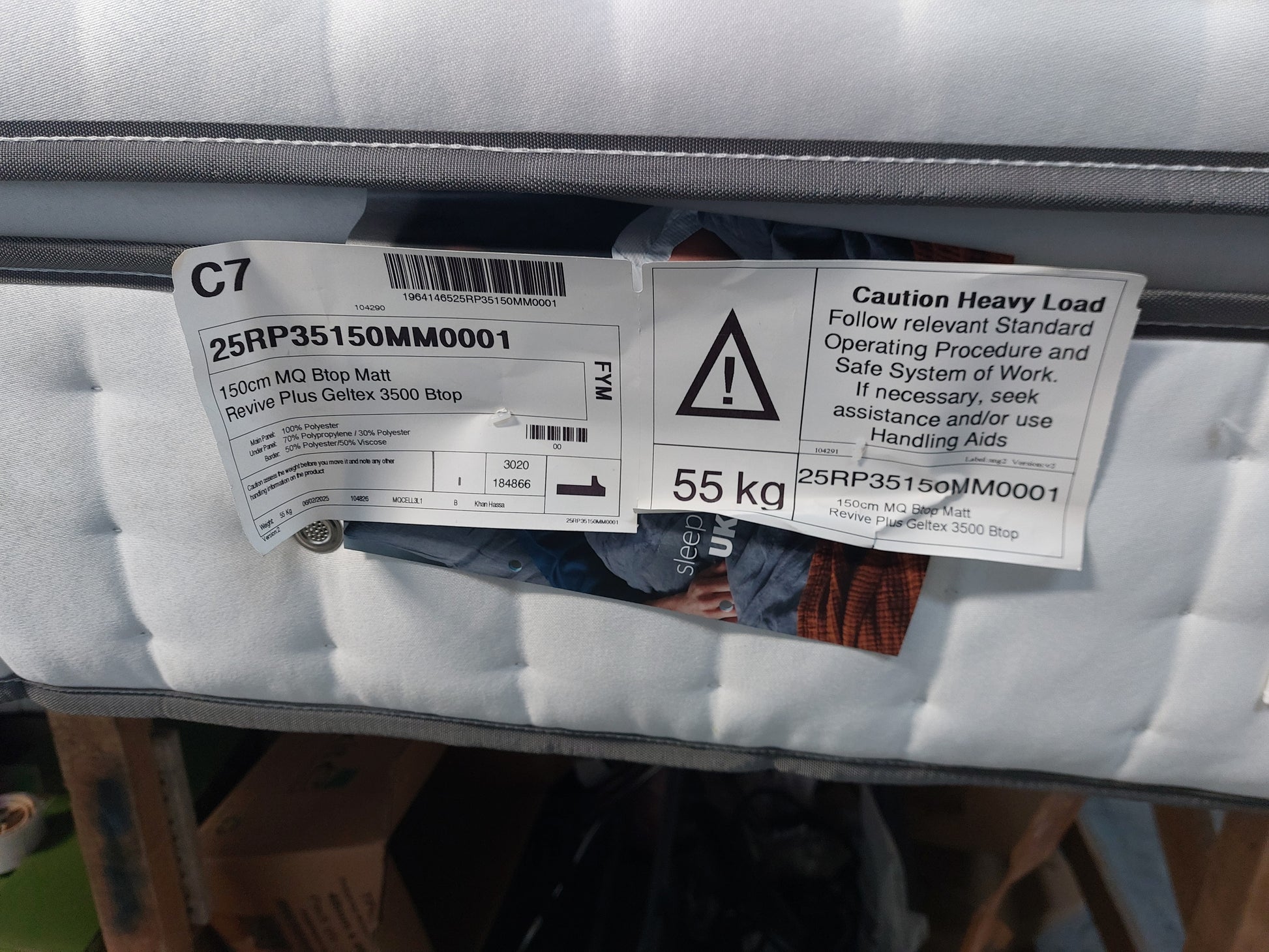 Silentnight Revive + Geltex 3500 Mirapocket Spring Mattress, Regular Tension, King Size