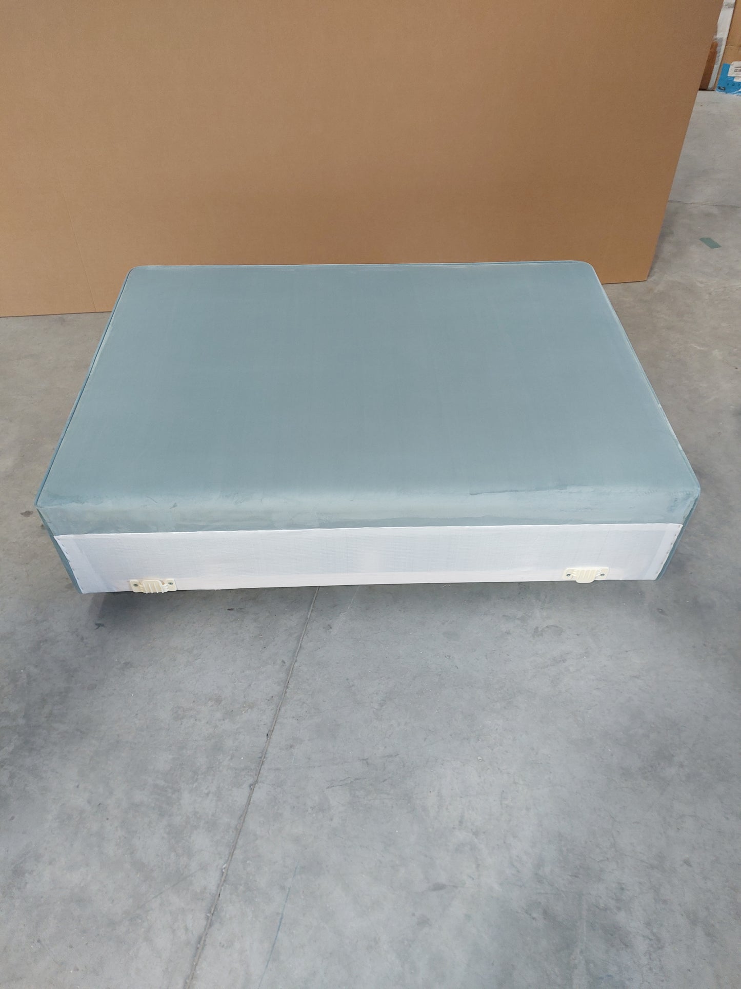John Lewis Pocket Sprung 2 Drawer Divan Base, Double, Deep Velvet Eau De Nil