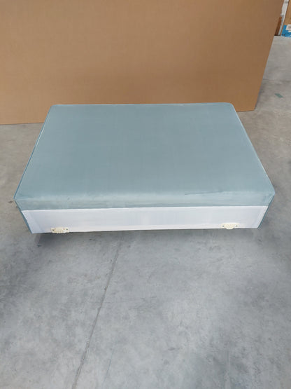 John Lewis Pocket Sprung 2 Drawer Divan Base, Double, Deep Velvet Eau De Nil