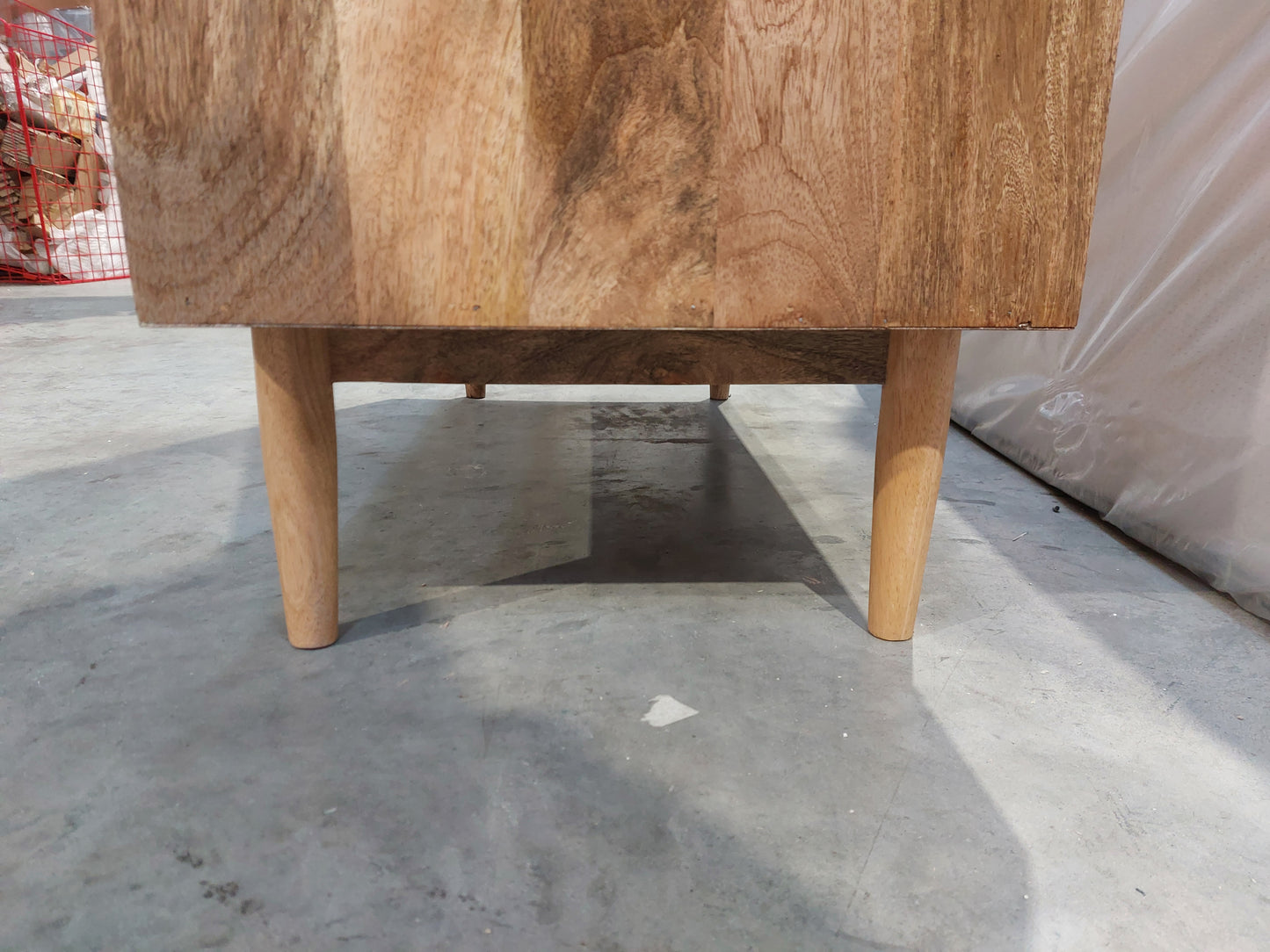 John Lewis Groove Mango Wood 3 Drawer Chest, Natural