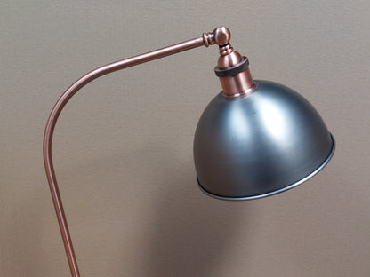 John Lewis Baldwin Floor Lamp, Copper/Pewter