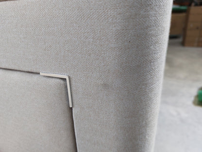 John Lewis Pocket Sprung 4 Drawer Storage Divan Base, King Size, Brushed Tweed Beige