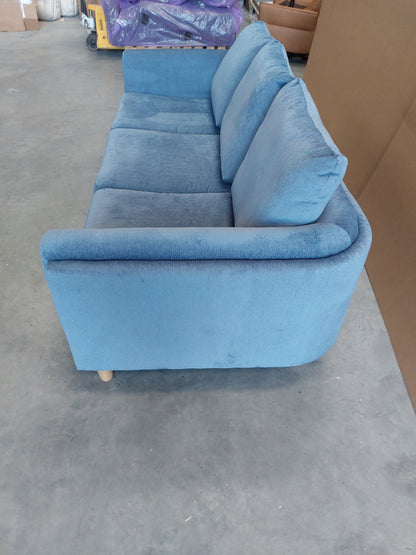John Lewis Harbour Grand 3 Seater Sofa Aquaclean Titan Blue