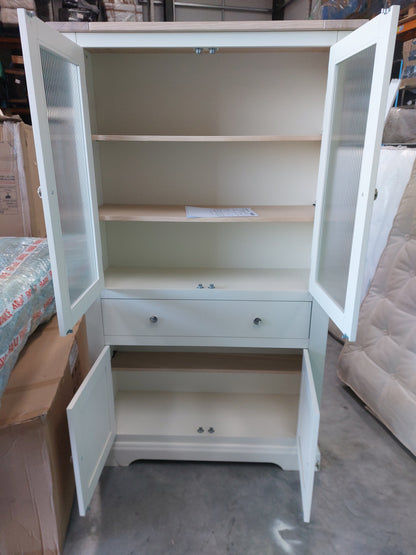 Laura Ashley Dorset Storage Cabinet White/Natural