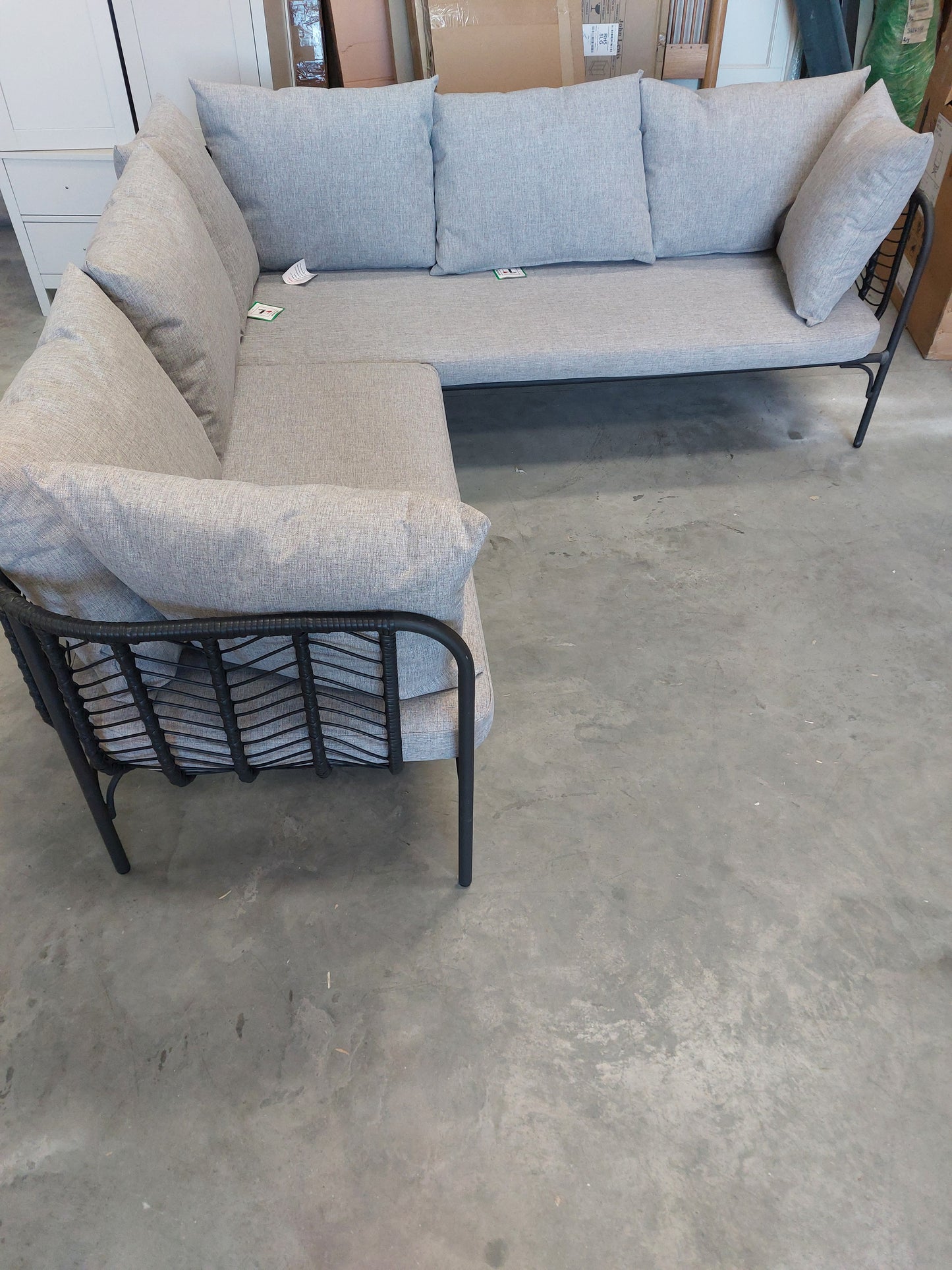 John Lewis Chevron 4-Seater Corner