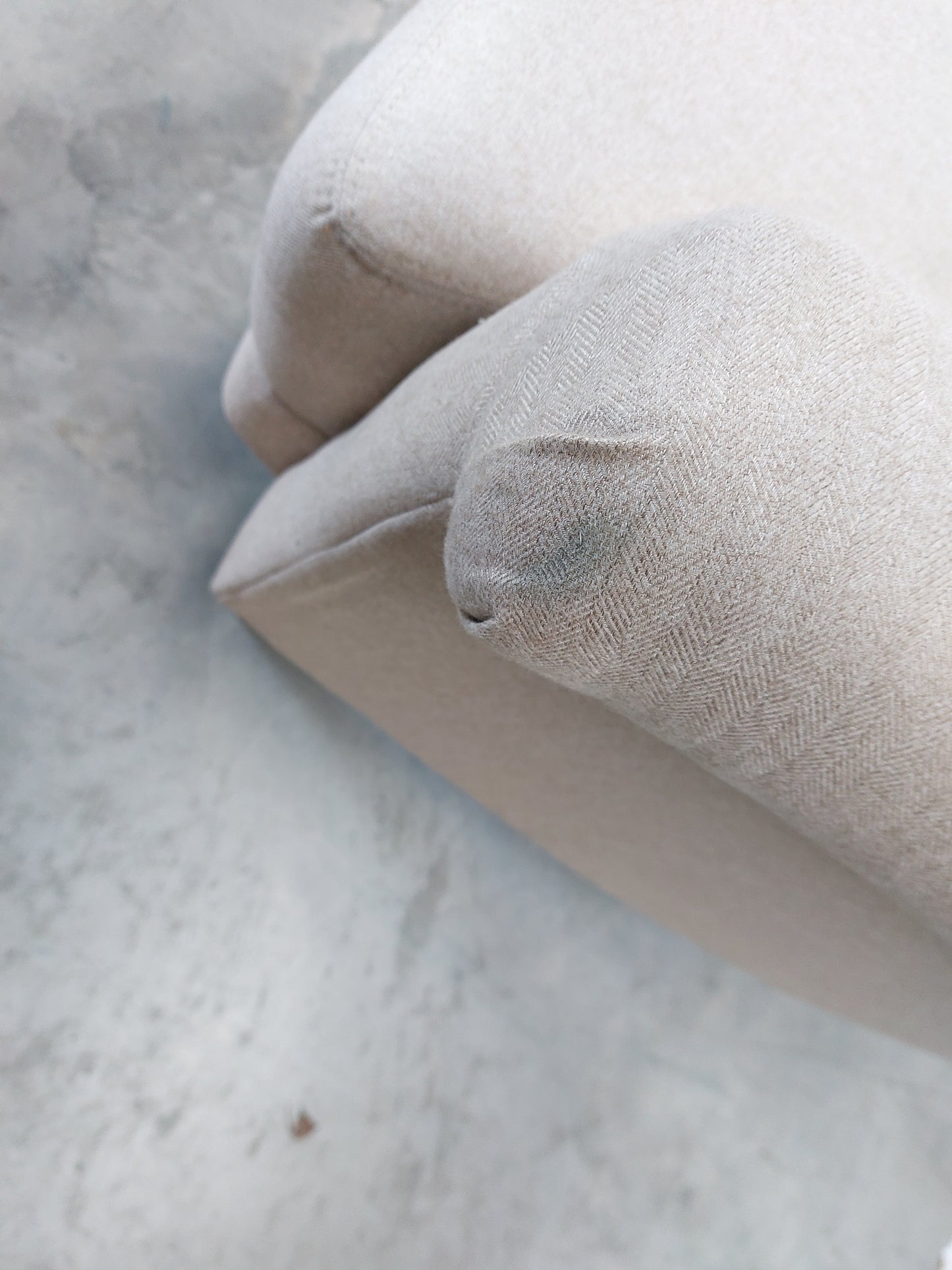 John Lewis Fireside Large 3 Seater Sofa Natural Brushed Tweed