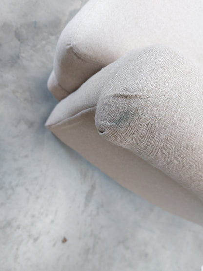 John Lewis Fireside Large 3 Seater Sofa Natural Brushed Tweed