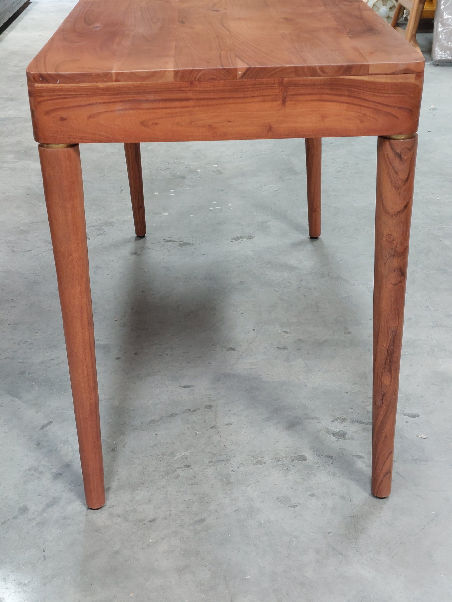 Swoon Bjorn Desk Dark Brown Acacia & Brass