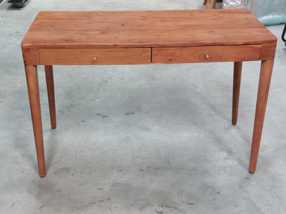 Swoon Bjorn Desk Dark Brown Acacia & Brass