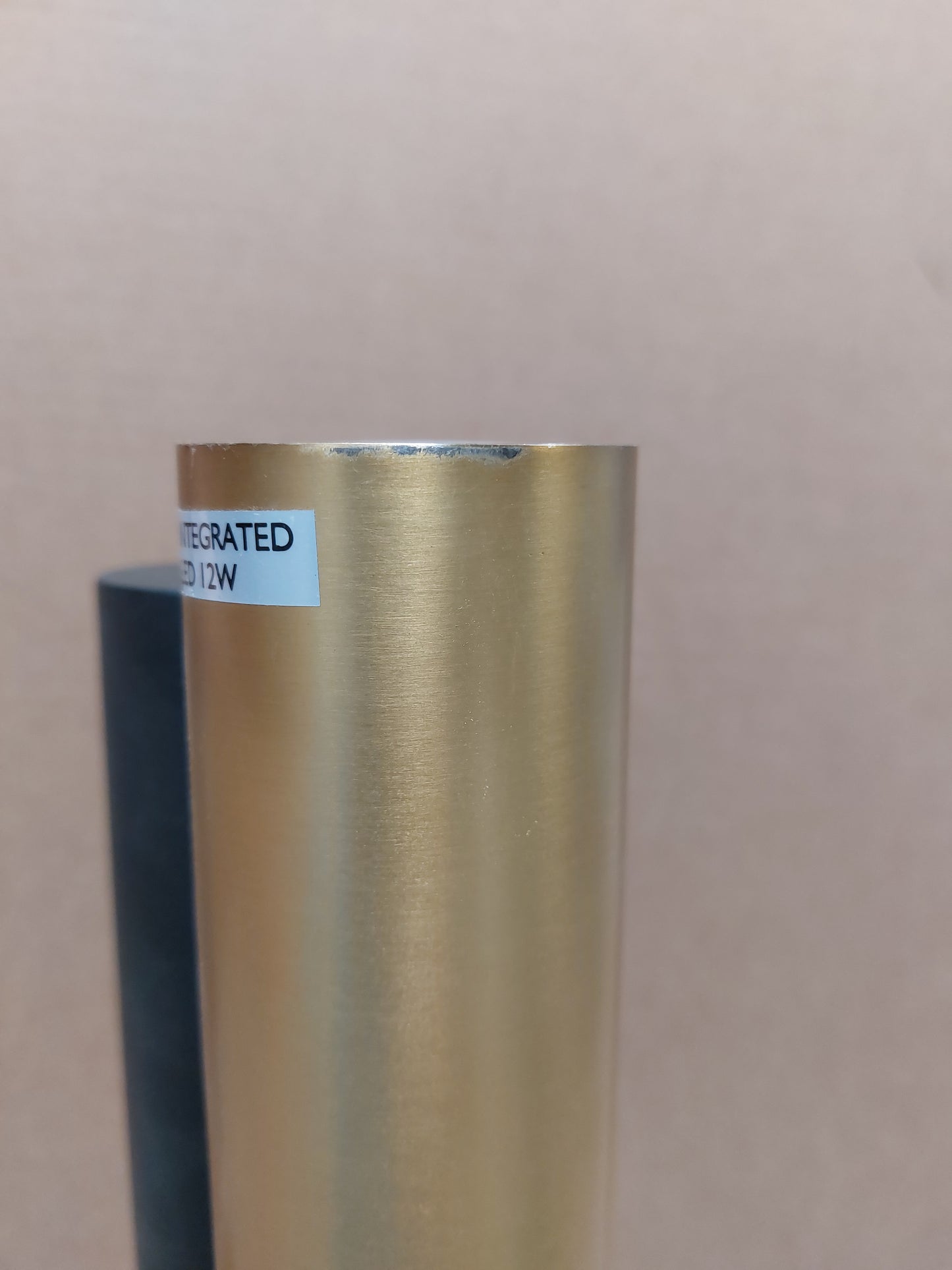 John Lewis Lamp Swivel LED Uplighter Floor Lamp, Black/Brass