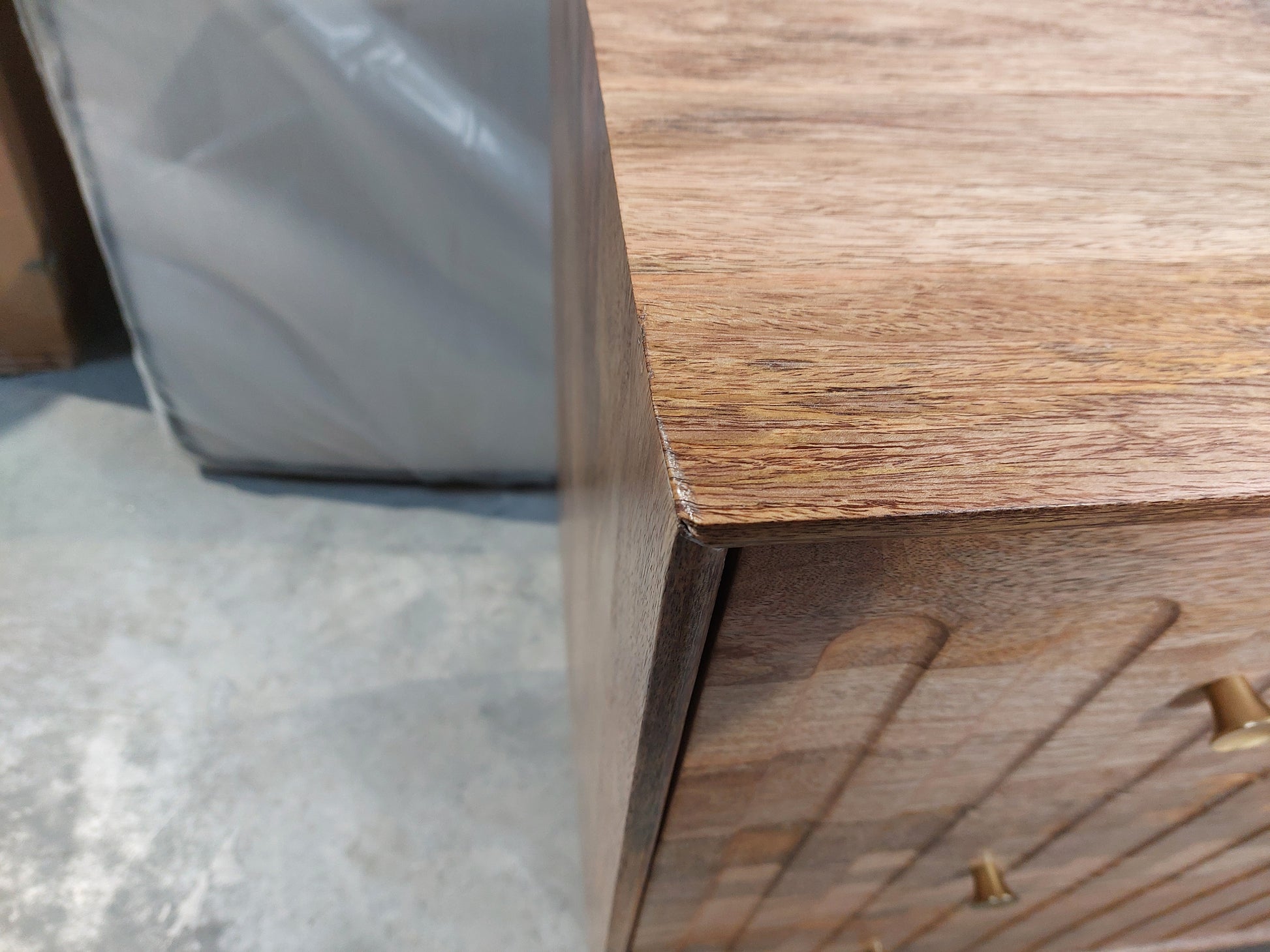 John Lewis Groove Mango Wood 3 Drawer Chest, Natural