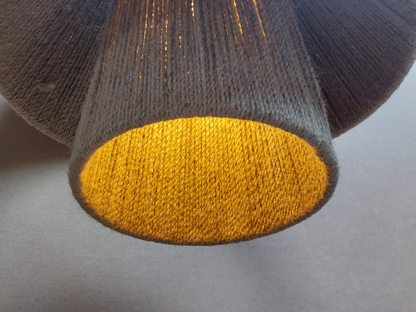 John Lewis Layered Jute Rope Pendant Ceiling Light, Natural