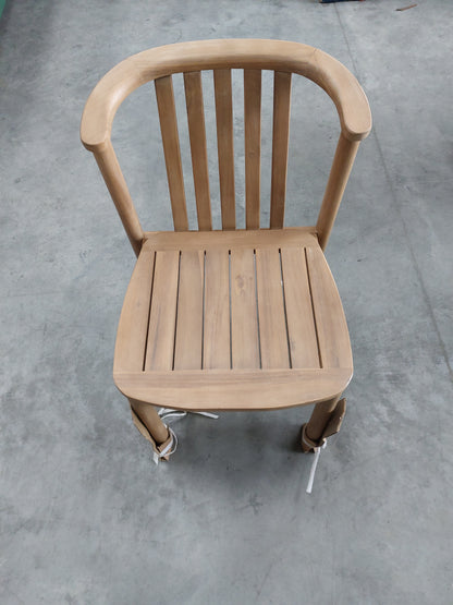 John Lewis Boardwalk Garden Dining Chair Set of 1 Single  FSC-Certified Acacia Wood Natural