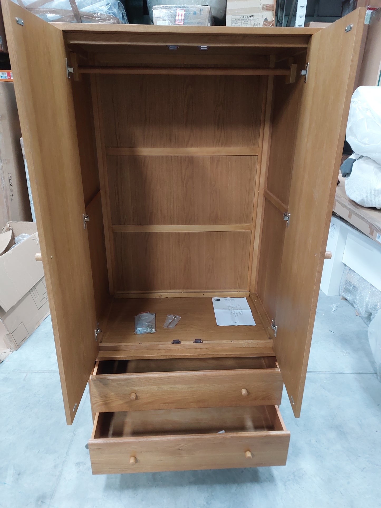Find and list 80300405 spindle oak wardrobe