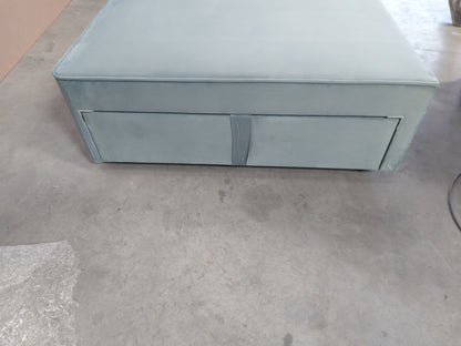 John Lewis Pocket Sprung 2 Drawer Divan Base, Double, Deep Velvet Eau De Nil
