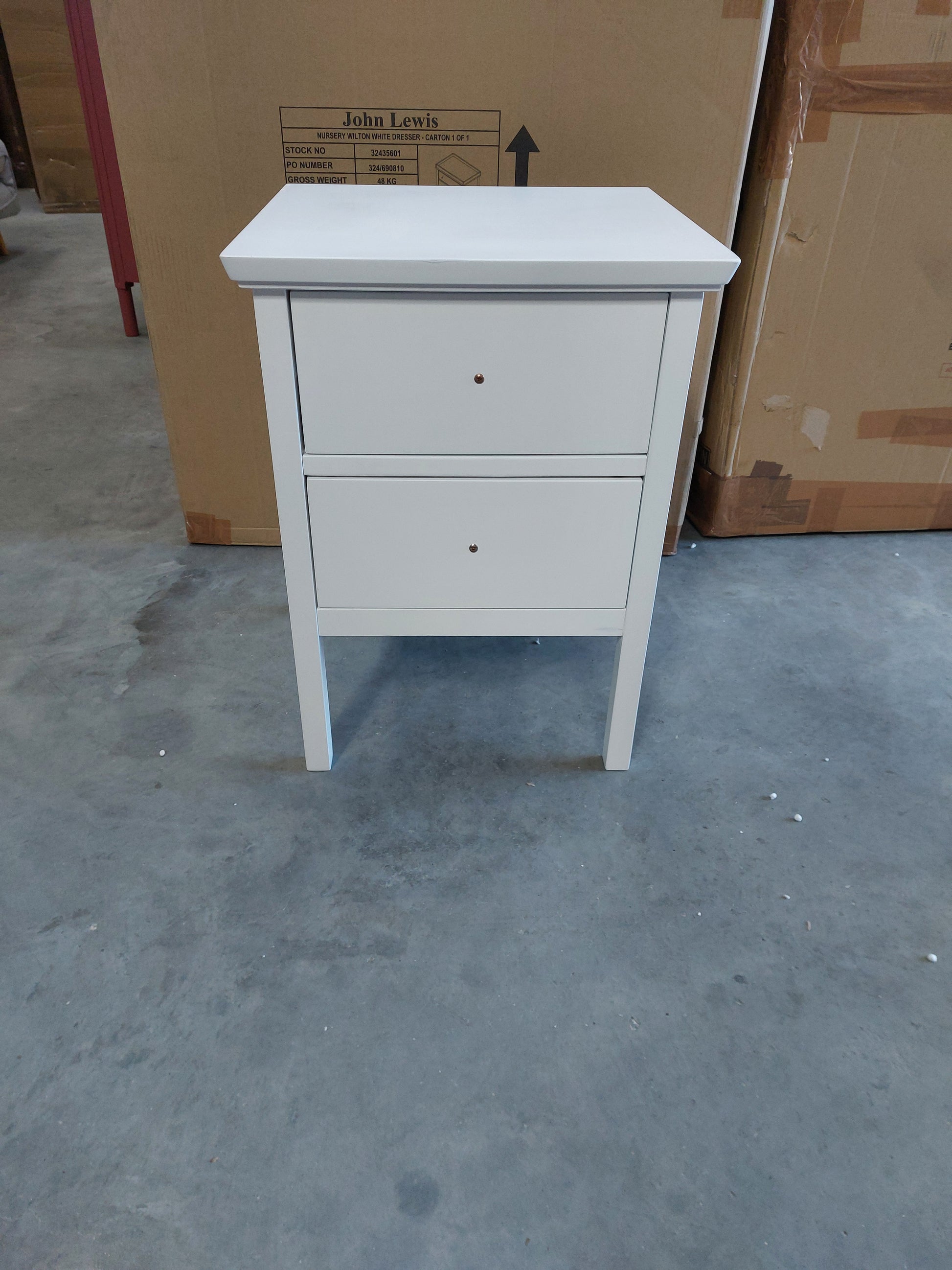 List - WILTON ASSEMBLED 2DW B/SD WH