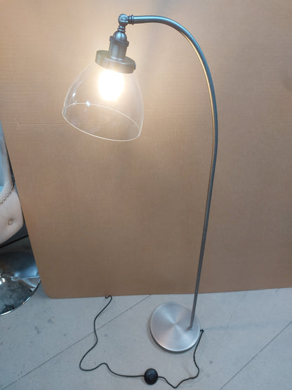 John Lewis Bay Lighting Carter Floor Lamp, Matt Nickel
