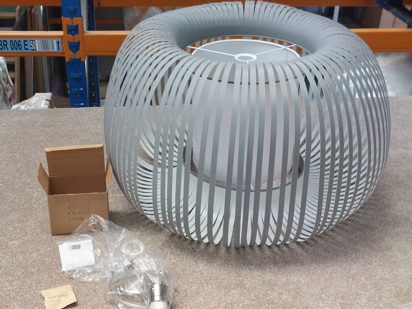 John Lewis Harmony XL Ribbon Ceiling Light, Grey