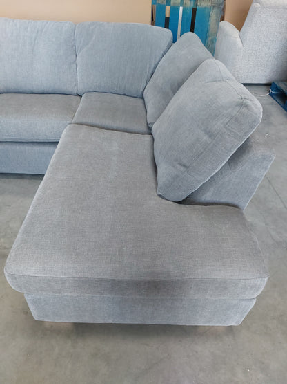 John Lewis Camden 5+ Seater RHF Corner End Chaise Steel Easy Clean