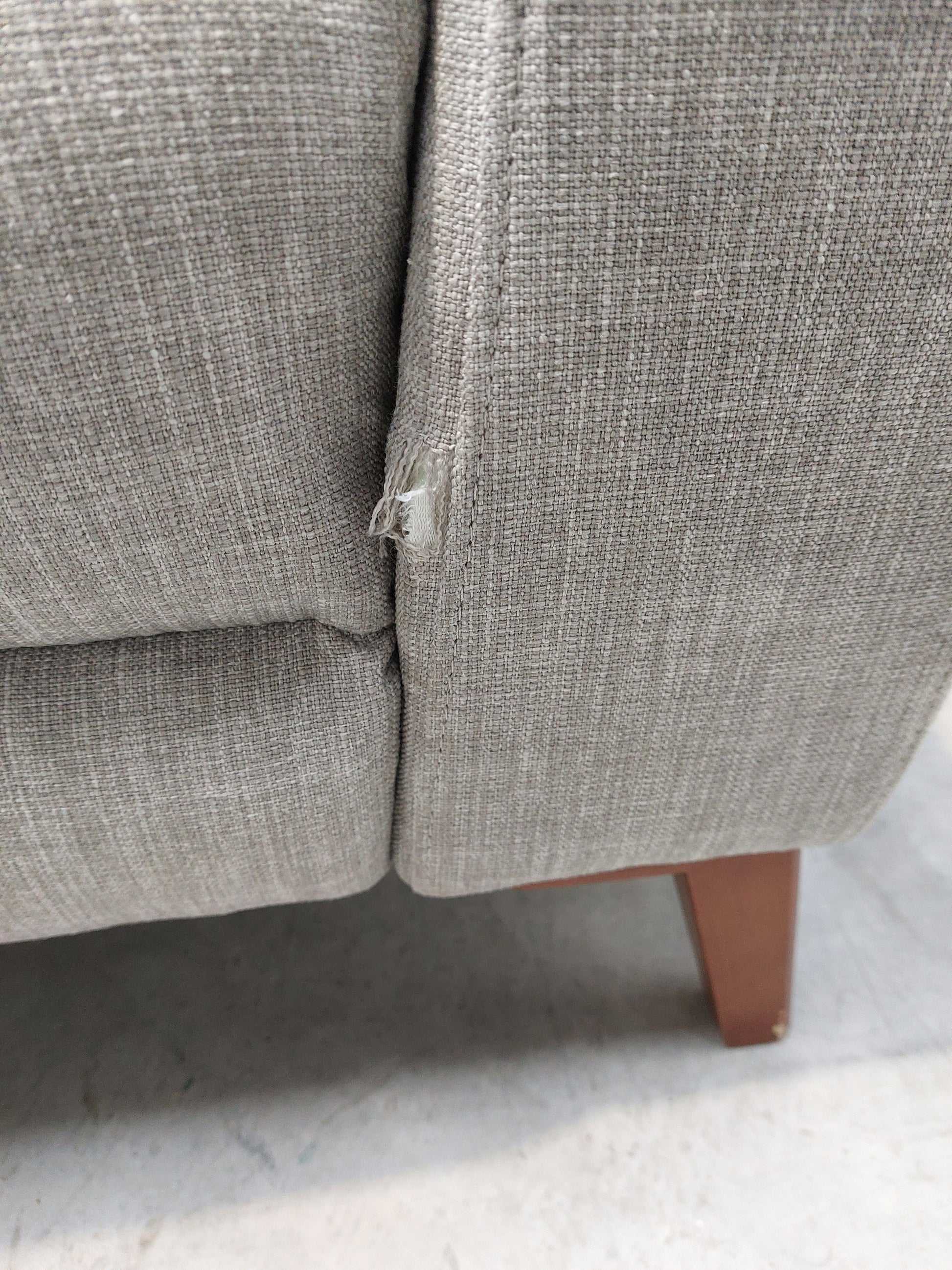 John Lewis Slant Power Recliner Armchair Grey Textured